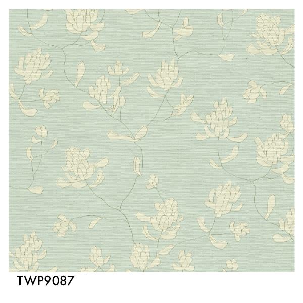 トキワ 壁紙 クロス のり付き DIY リフォーム グリーン 花 植物 洗面台