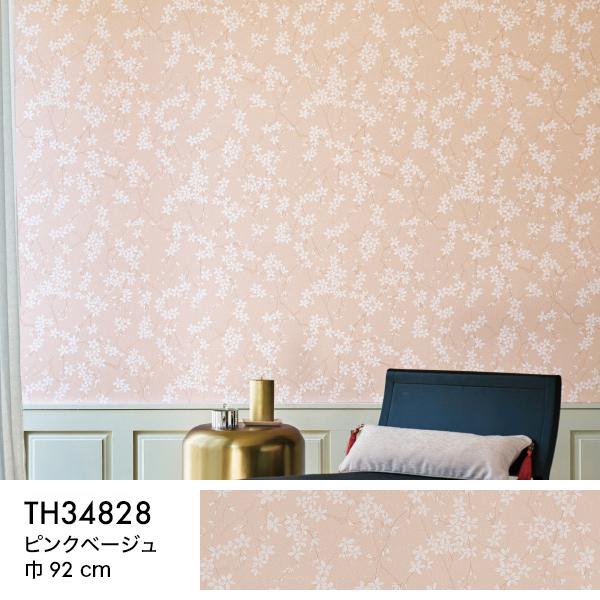 サンゲツ（SANGETSU） 壁紙 クロス のり無し 和 植物 桜 ピンク