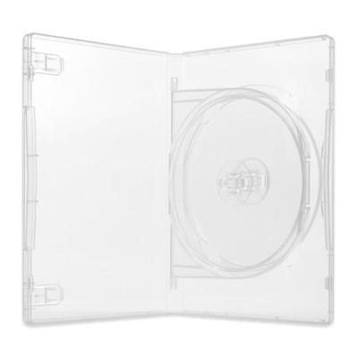 Mロック 2DVDケース［トレイ型］（2枚収納トールケース×100個） / スーパークリア / 白 / 黒