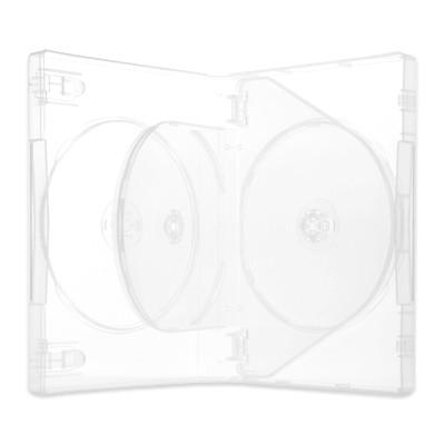 Mロック マルチ5DVDケース（5枚収納トールケース×60個） / スーパークリア / 白 / 黒