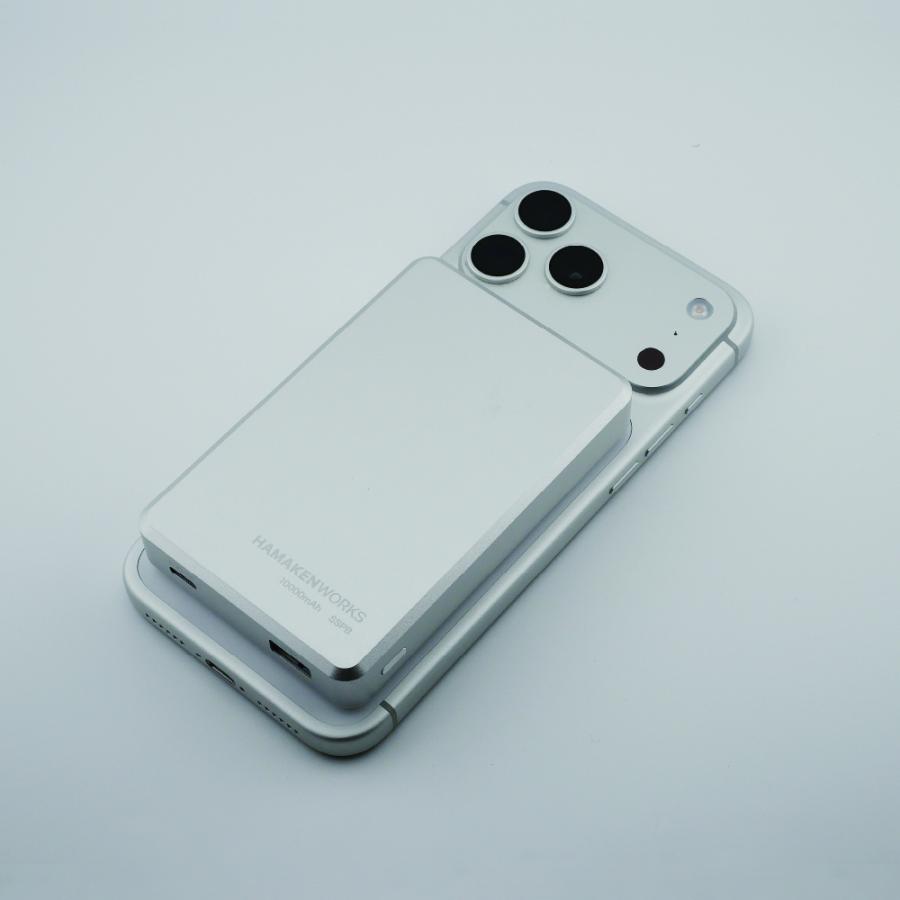 モバイルバッテリー 10000mAh 2000回充放電 長寿命 Magsafe 安全設計