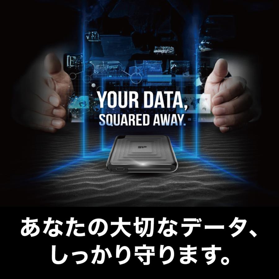 SSD 外付け USB 3.2 Gen 2 Silicon Power シリコンパワー 高速転送 耐
