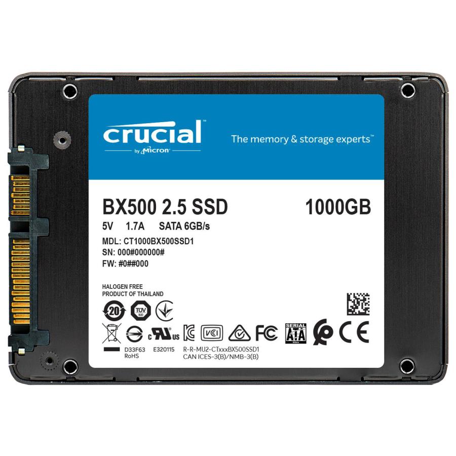 1TB SSD BX500 Crucial CT1000BX500SSD1JP 3D NAND SATA 2.5