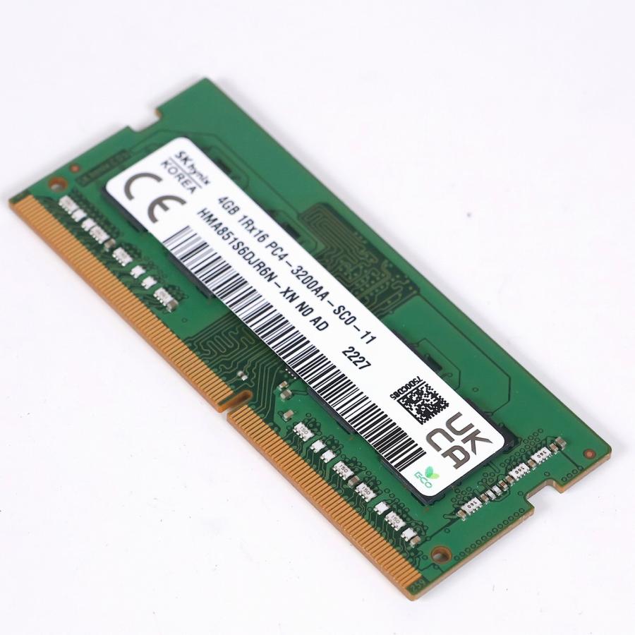 中古 ノートPC用メモリ 4GB SK hynix HMA851S6DJR6N-XN DDR4-3200