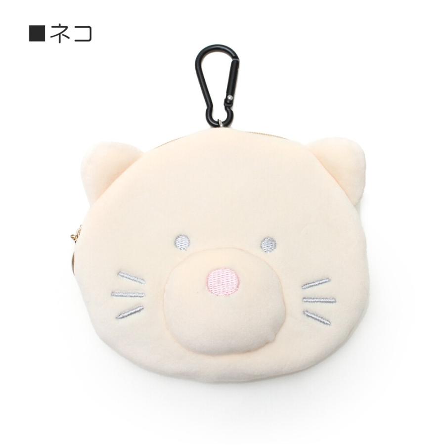 アニマルもちもちパスポーチ パスケース リール付き ぬいぐるみ パス 