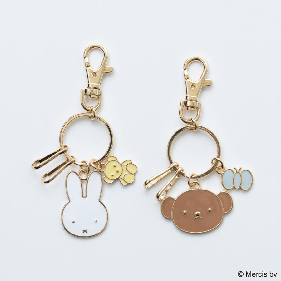 ミッフィー　もこもこ刺繍キーホルダー　miffy 日本未発売　タイプ2