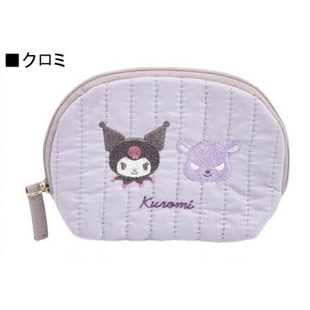 サンリオキティ ピンクキルトシリーズ ミラーとポケットティッシュ入れ 付きポーチ サンリオキティ ピンクキルトシリーズ ミラーとポケット