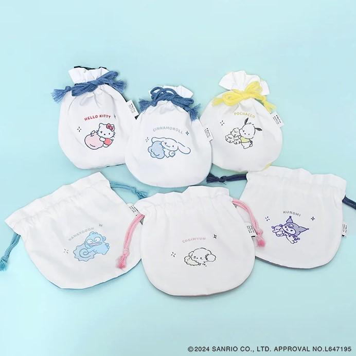 サンリオ巾着ポーチ キティちゃんグッズ ハンギョドン グッズ