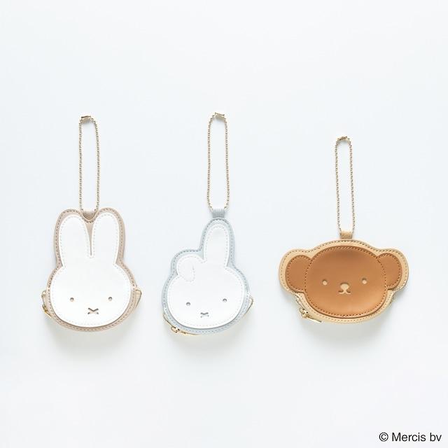 BRUNA FACE APPLIQUEダイカットポーチ ミッフィー グッズ 大人 ミッフィー ポーチ イヤホンケース かわいい イヤホン ポーチ ワイヤレスイヤホン ケース