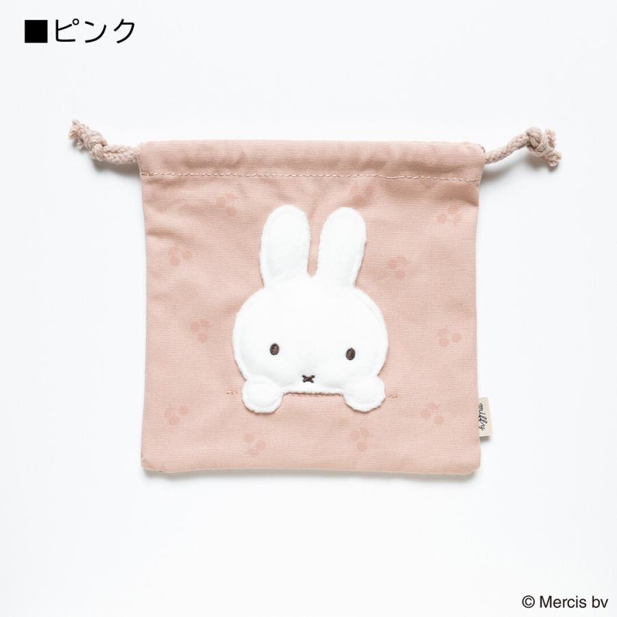 MIFFY CHERRY APPLIQUE 巾着 ミッフィー グッズ 大人 プレゼント