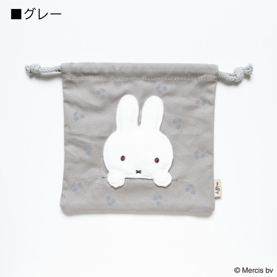 MIFFY CHERRY APPLIQUE 巾着 ミッフィー グッズ 大人 プレゼント