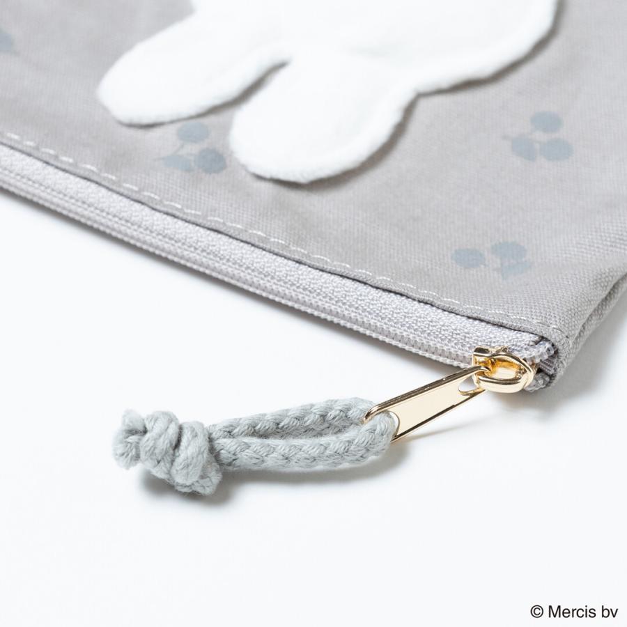 MIFFY CHERRY APPLIQUE ミニフラットポーチ ミッフィー グッズ 大人