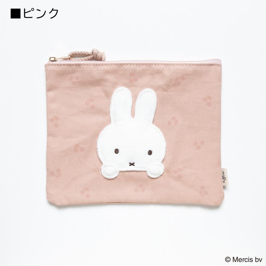 新品 ミッフィーグッズセット 10点 ハンカチ6枚 ポーチ4つ MIFFY CHERRY APPLIQUE フラットポーチ ミッフィー グッズ 大人
