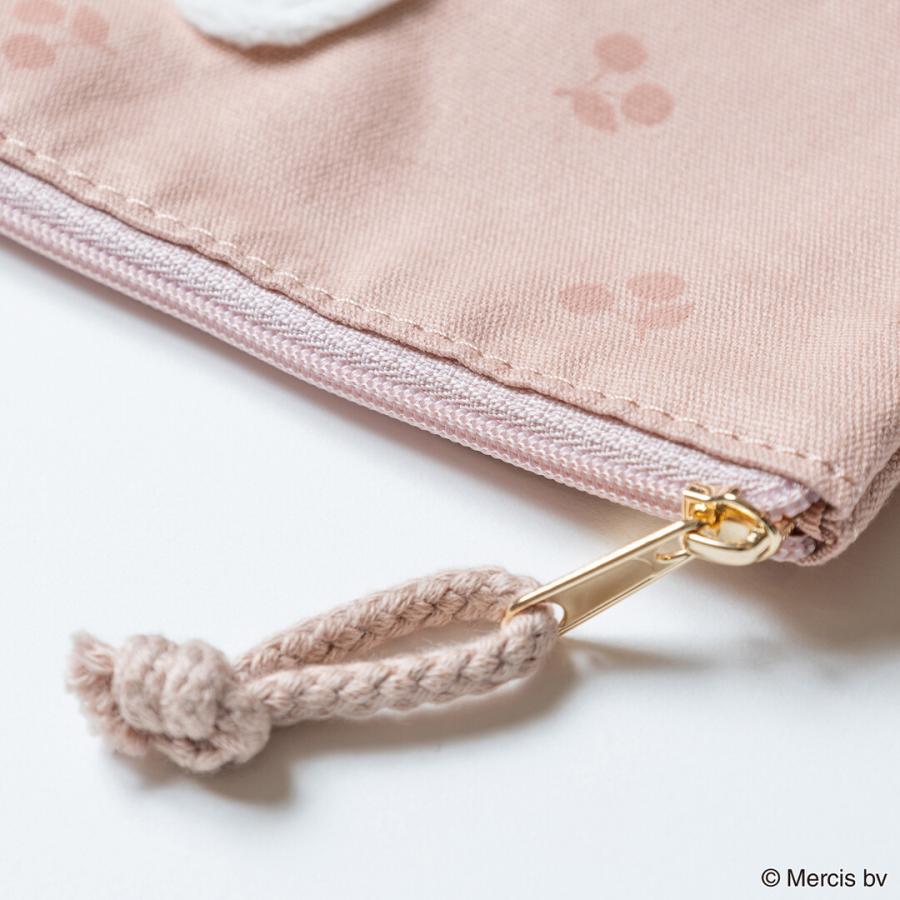 MIFFY CHERRY APPLIQUE フラットポーチ ミッフィー グッズ 大人