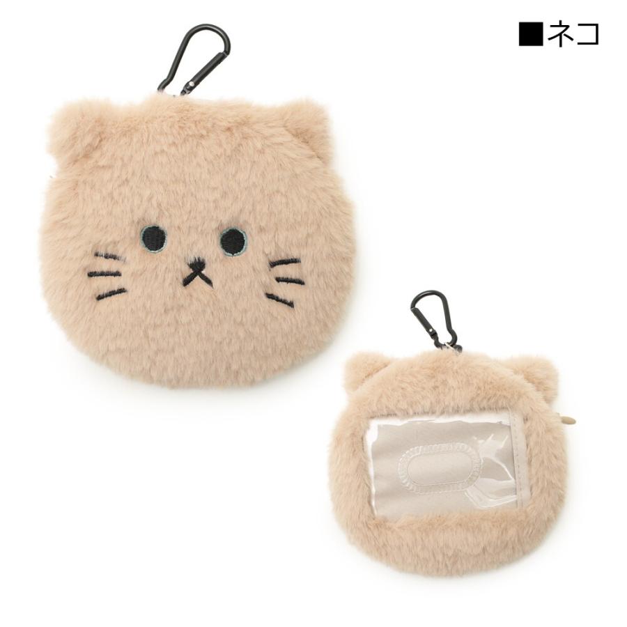 新品　もちねこ　ぬいぐるみ　パスケース♪♪[お値下げ不可] ぬいぐるみパスケース BIG FACE CAT ミケ 定期入れ ネコ