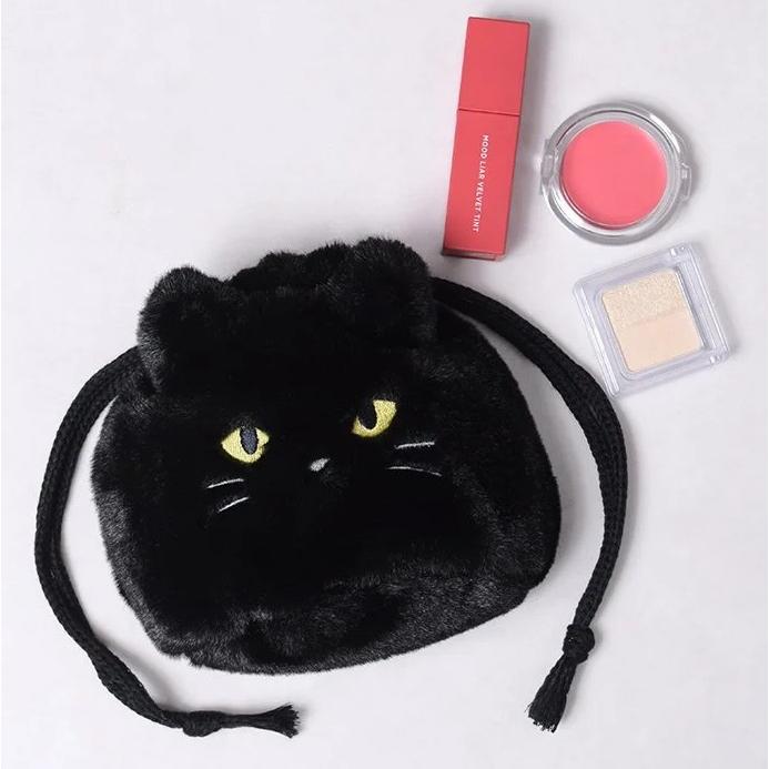 アニマル巾着ポーチ コスメポーチ くま ぬいぐるみ巾着ポーチ 小物入れ