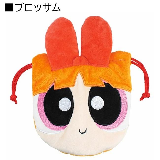 パワーパフガールズ ぬいぐるみ巾着 グッズ ポーチ バブルス