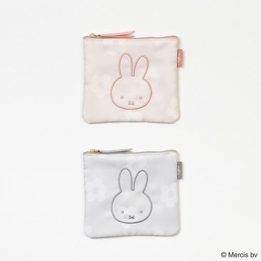 MIFFY FLOWER フラットポーチ ミッフィー グッズ 大人