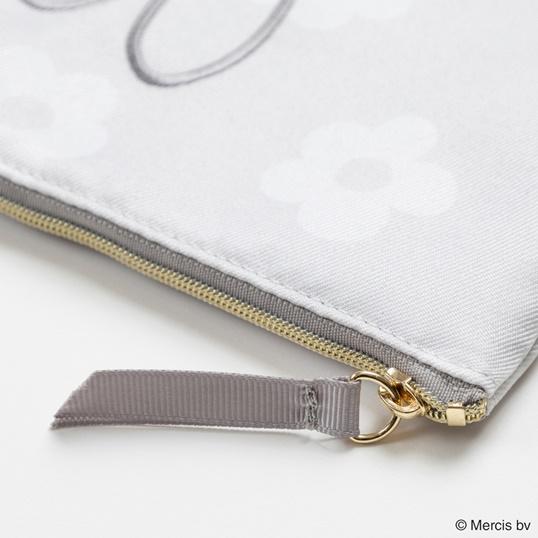 MIFFY FLOWER フラットポーチ ミッフィー グッズ 大人 プレゼント
