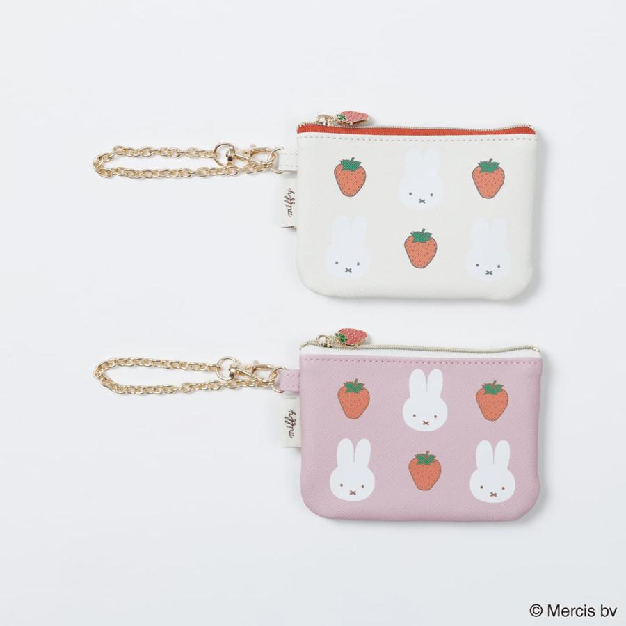MIFFY RED FRUITカード＆コインケース ミッフィー パスケース ミッフィー カードケース ミッフィー 定期入れ パスケース 小銭入れ レディース