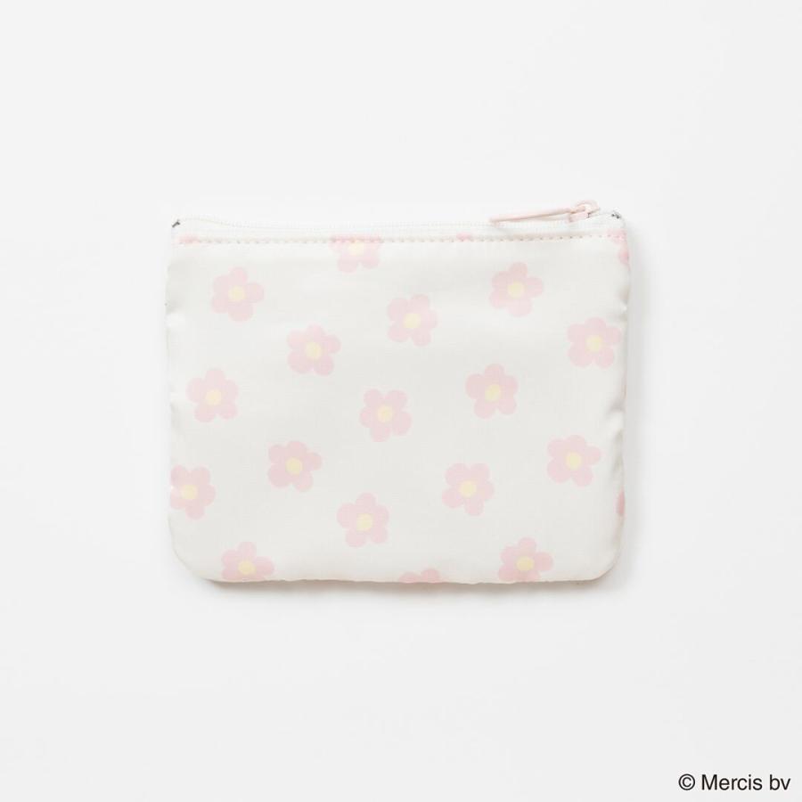 MIFFY FACE FLOWER ワッペンミニフラットポーチ ミッフィー グッズ