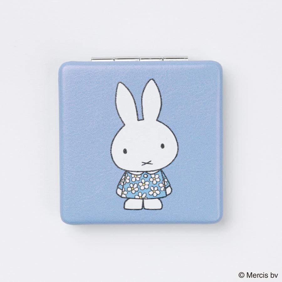MIFFY BLUE FLOWER コンパクトミラー コンパクトミラー ミッフィー グッズ 大人 ミッフィー グッズ 大人プレゼント ミッフィー ミラー コンパクトミラー