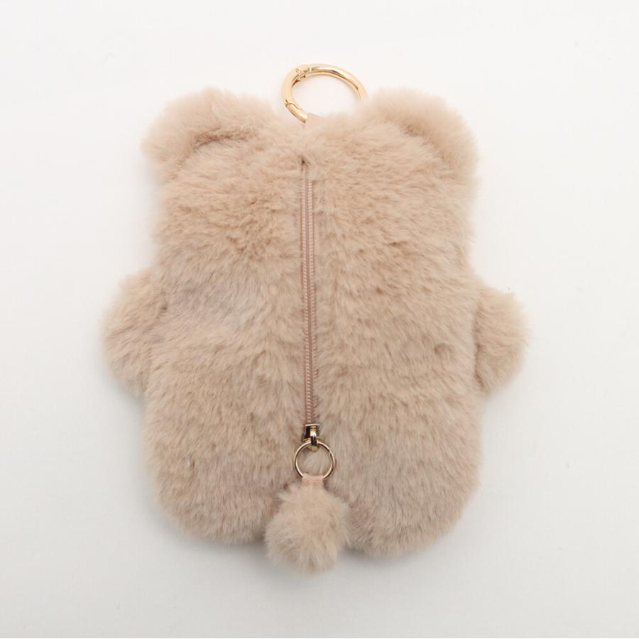 スフレベアキーリングポーチ キーホルダー ぬいぐるみ くま ポーチ