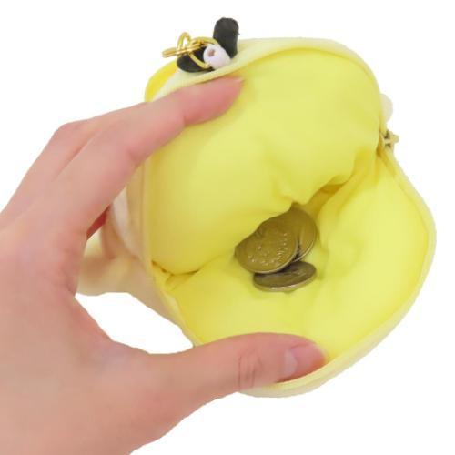 リラックマ フェイスパスケース ポーチ カード入れ リール付き