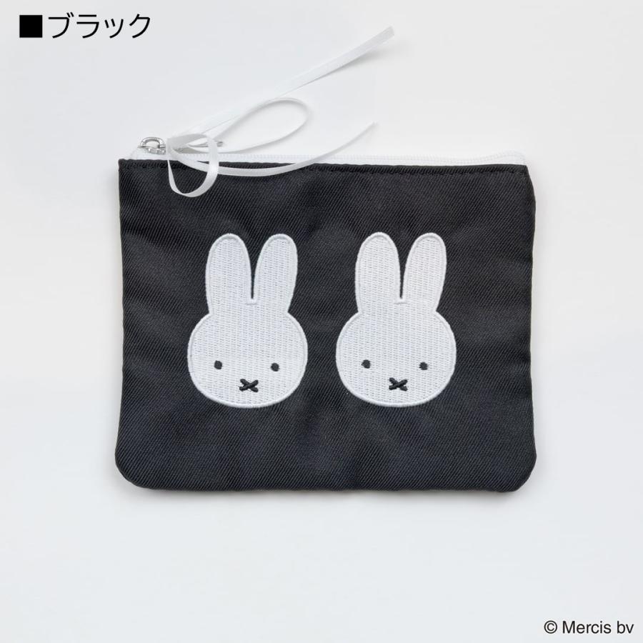 MIFFY Chidori＆Monotone ミニフラットポーチ ミッフィー ポーチ