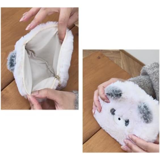 ぬいぐるみ アニマルポーチ ポーチ ふわふわ もこもこ くま