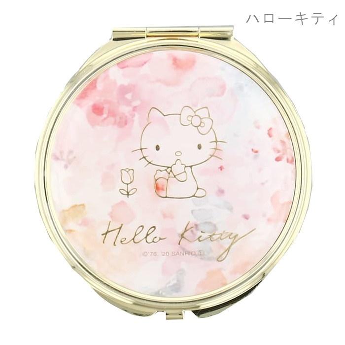 開店記念セール フラワーリング サンリオ コンパクトミラー 花柄 キティちゃん グッズ マイメロディ シナモンロール ポムポムプリン クロミちゃん 拡大鏡 手鏡 小さい鏡 Whitesforracialequity Org
