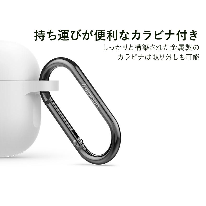 Spigen AirPods Proケース シリコンフィット シュピゲン airpods pro ケース シリコン エアーポッズ ケース airpods pro カバー カラビナ付き｜digital-ringo｜07