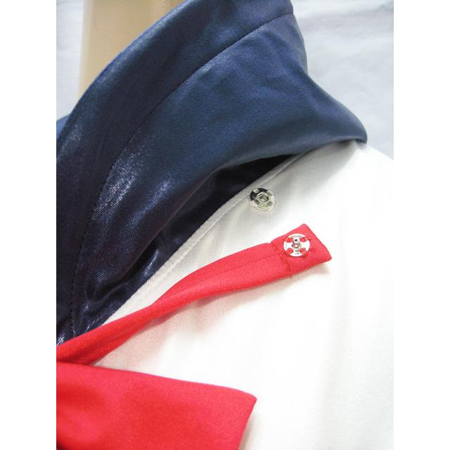 スーパーウェット素材セーラーカラースクール水着＆ライン入りスカートセット 