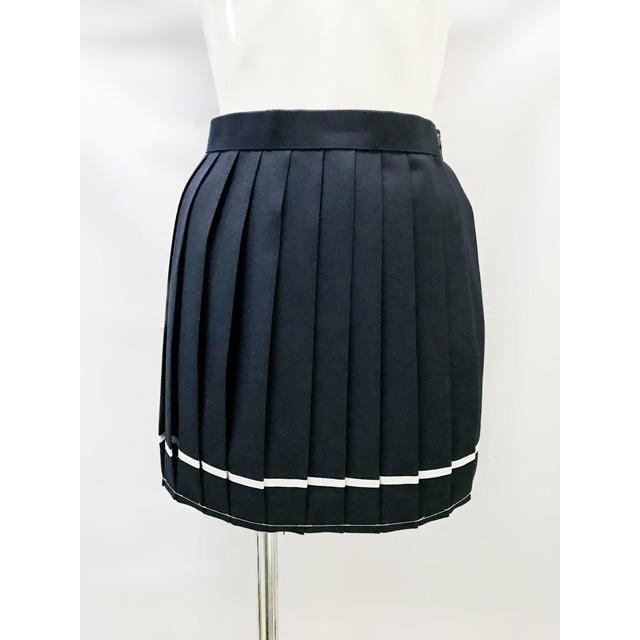 ◇在庫限り◇◇在庫限り◇学販生地ライン入りプリーツスカート