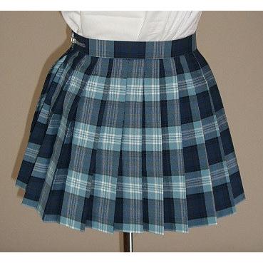 紺×水色チェックプリーツスカート スカート丈30cm スクール 学校制服 通学 高校生 学生 中学生 学生服 オリジナル  :x-049-7416:DigitalWave - 通販 - Yahoo!ショッピング