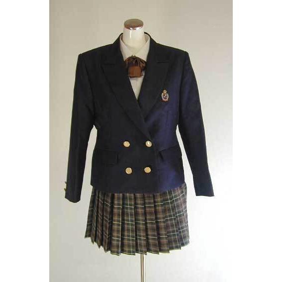 ダブル4つボタン紺ブレザー スクール 学校制服 通学 高校生 学生 ダブル4つボタン紺ブレザー スクール 学校制服 通学 高校生 学生