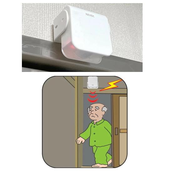 REVEX（リーベックス） ナンバー表示受信チャイムと人感センサー送信機