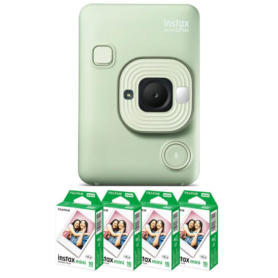 フィルム40枚付）富士フィルム チェキリプレイC グリーン チェキカメラ