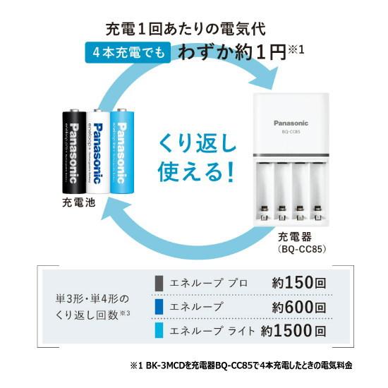 パナソニック Panasonic ニッケル水素電池 単3形充電池4本