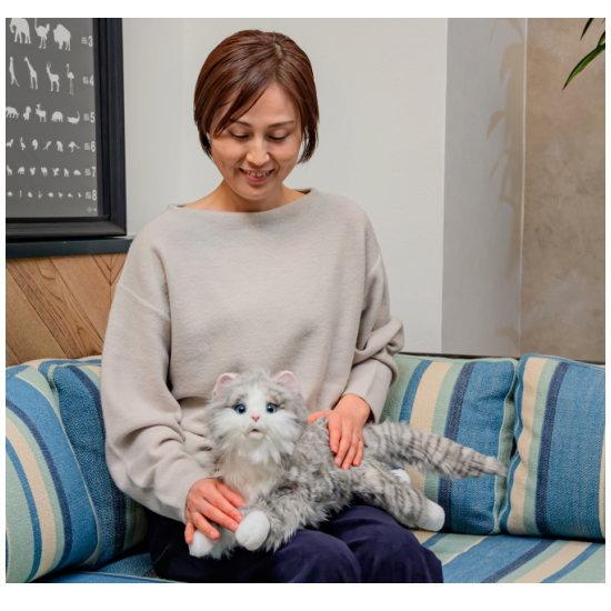 電池付きですぐ遊べる！】しっぽふりふり あまえんぼうねこちゃん