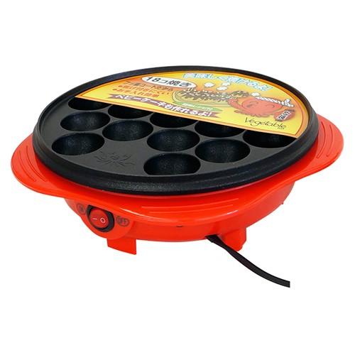 ベジタブル 新しい到着 電気たこ焼き器 Vegetable Gd K18 R レッド