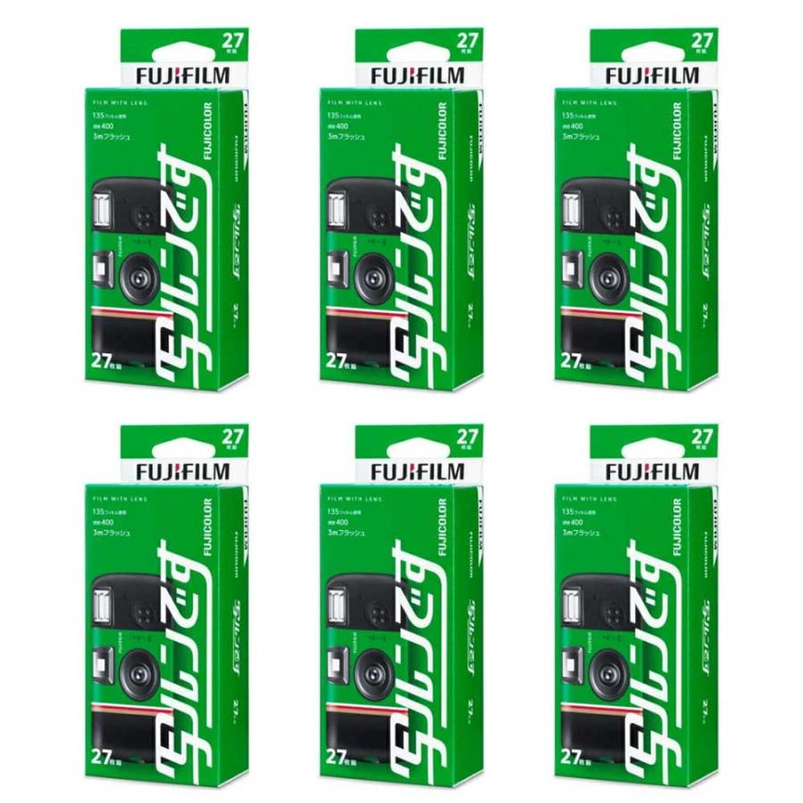 【新品・未使用】フジカラー 写ルンです 27枚撮り ６個セット 6個セット】フジカラー写ルンです シンプルエース 27枚撮フラッシュ付