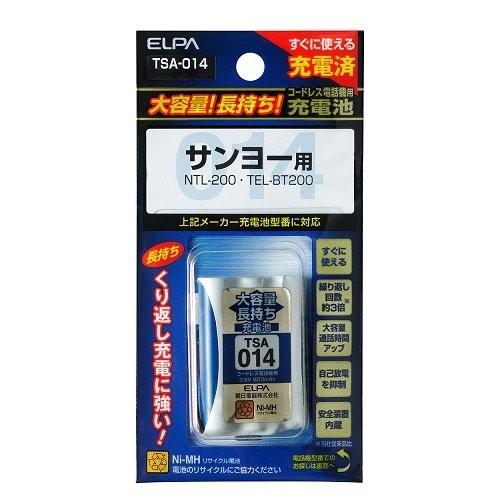 エルパ コードレス電話機用充電池 ELPA TSA-014 大容量タイプ NTL-200/TEL-BT200互換バッテリー｜digital7