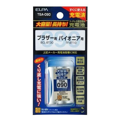 エルパ コードレス電話機用充電池 ELPA TSA-090 大容量タイプ TF-BT10/BK-T403/BCL-BT30互換バッテリー｜digital7