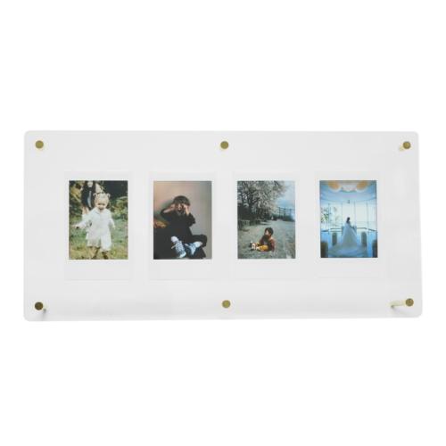 フジカラー FUJICOLOR アクリルフレーム チェキ4面 推し活や思い出に