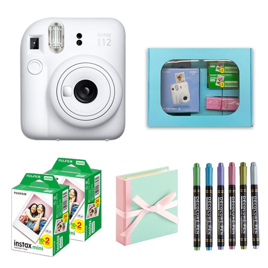 上質 新品未使用 富士フィルムチェキ instaxmini12 クレイホワイト