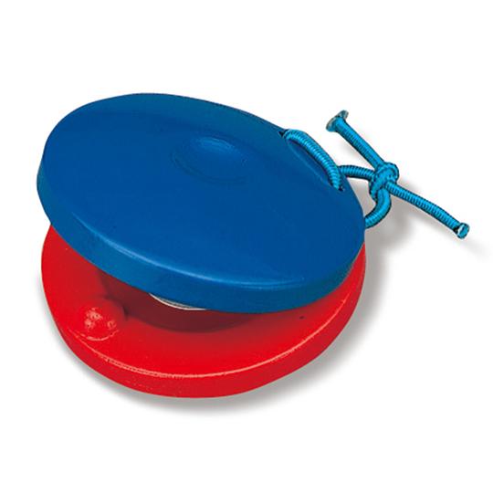 カスタネット 青と赤のシンプルカラー SC-100W 音楽療法 楽器