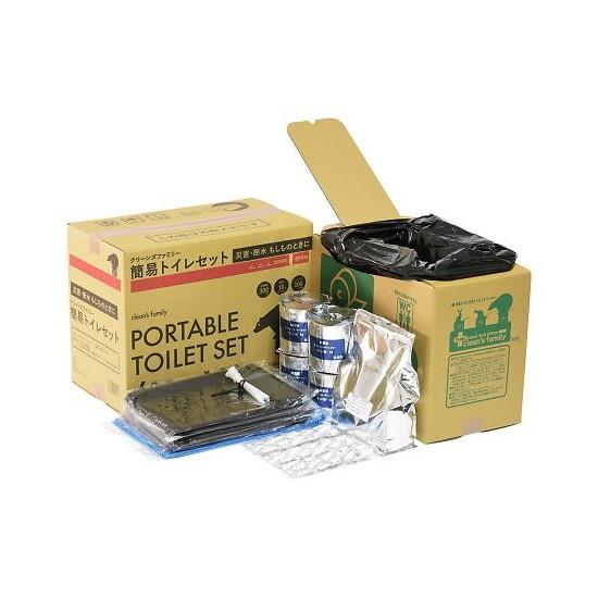簡易トイレ付トイレセット100回／MHCF-301／クリーンズファミリー 楽天市場】クリーンズファミリー 簡易トイレ付トイレセット 100