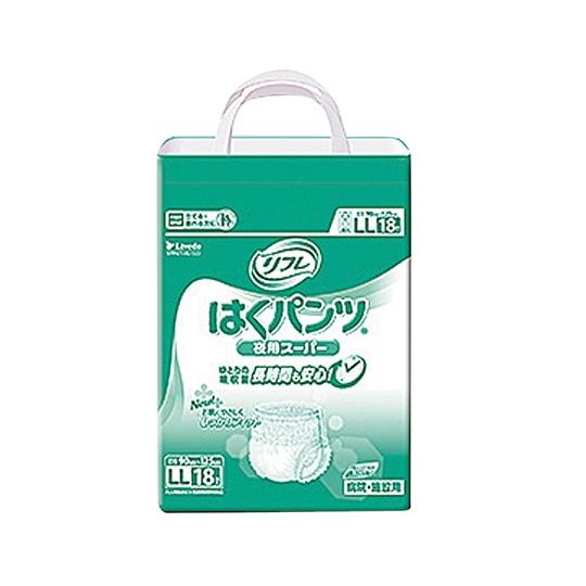 リブドゥコーポレーション リフレ はくパンツ夜用スーパー LL 18枚 