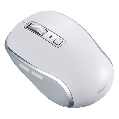 TOSHIBA ワイヤレスオプティカルマウス M17128W ナカバヤシ Digio2 BT5静音5ボタンBlueLEDマウス/ホワイト MUS-BKF217W